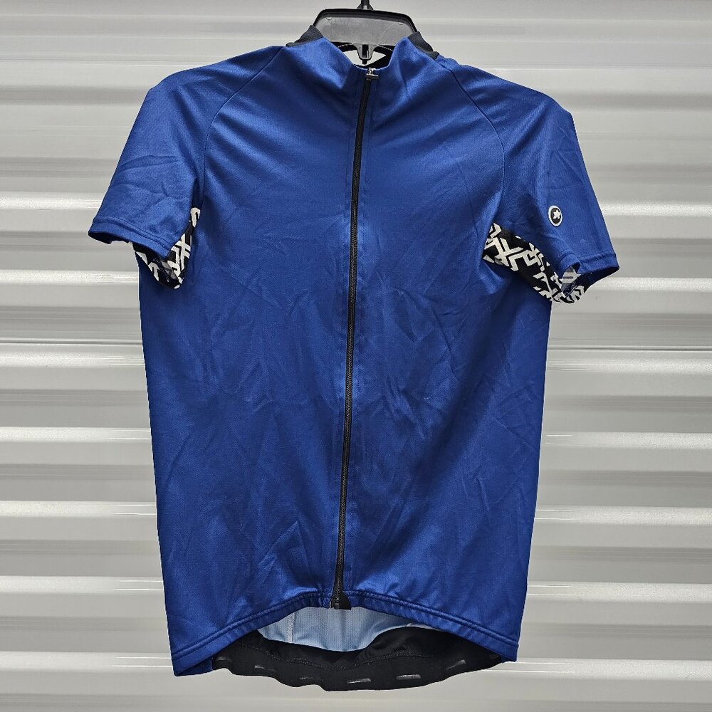 Assos Men's Mille GT Blue Short Sleeve Jersey Top (M)